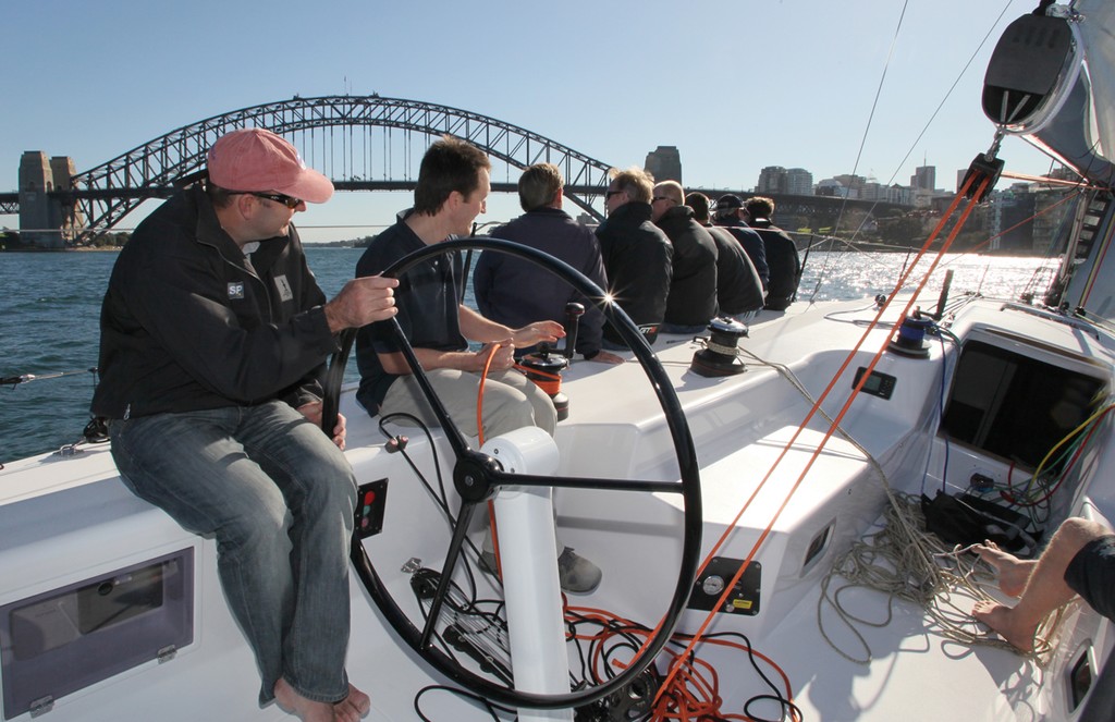 Clear line of site from the helm - GTS43  © Crosbie Lorimer http://www.crosbielorimer.com